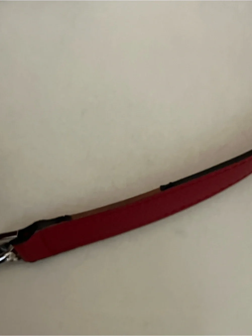 Michael Kors Pebbled Red Leather Tote/Laptop Bag with Silver Hardware